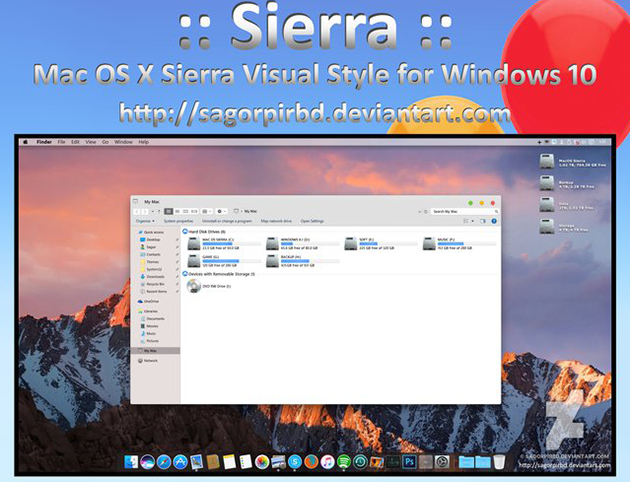 Mac os x sierra icons for windows 10 free